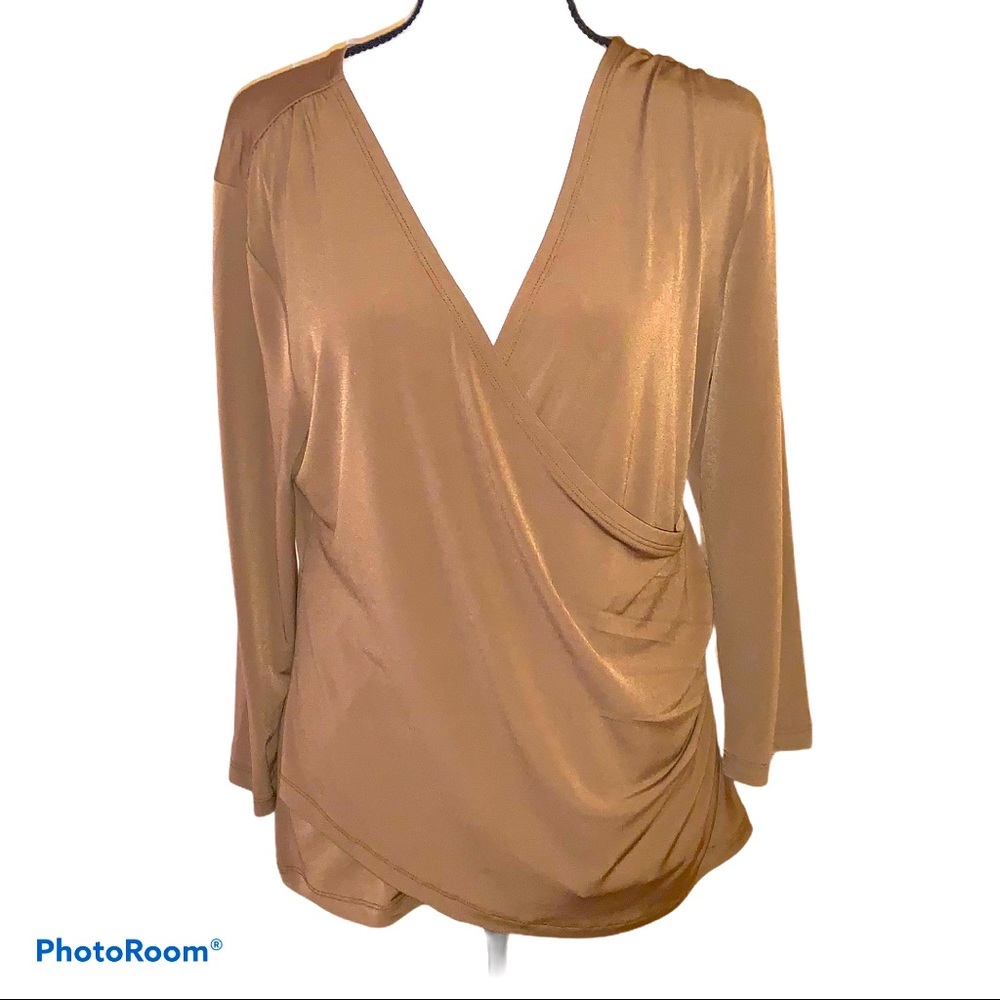Coldwater Creek  wrap blouse size medium